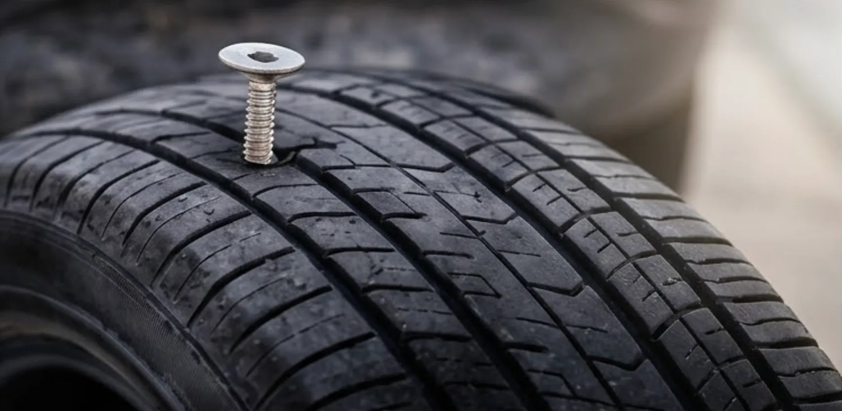 Mechanic working on tire protection